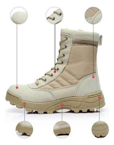 Botas De Combate Para Hombre Zapatos De Senderismo J