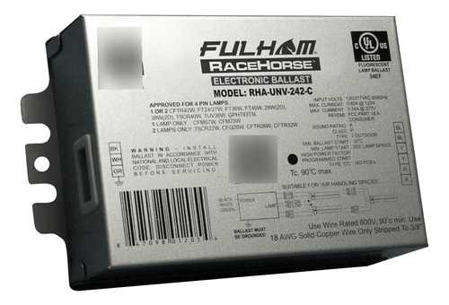 Fulham Rha-unv-242-c Caballo Carrera Cfl Lastre