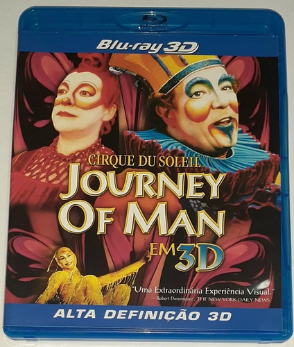 Dvd Blu-ray - 3d Cirque Du Soleil Journey Of Man - Original (Usado)