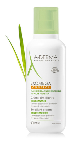  Crema hidratante para cuerpo A-Derma Exomega Control Crema Emoliente en dosificador 400mL