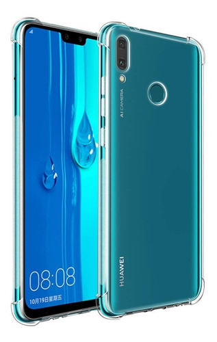 Forro Clear Esq. Reforzadas Huawei  Y5 2018 Y6 Y7  Y9 2018