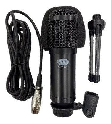 Set De Estudio De Microfono Spyn Spy-050 Xlr