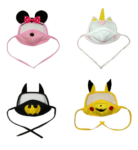 1 Docena De Antifaces Mascaras Disfraz Minnie Batman Otros