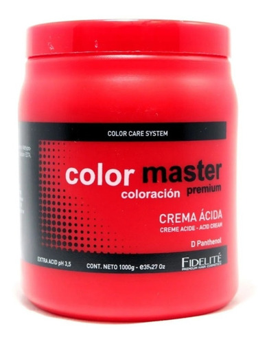 Fidelité Color Master Máscara Crema Ácida X 1000 Gr