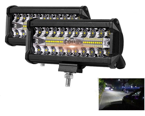 Barra Led Neblinero Auto Camioneta Original Blanco/ambar