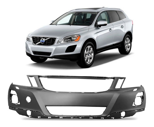 Parachoque Dianteiro Volvo Xc60 2008 A 2014 Furo Esguicho