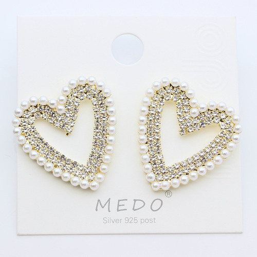 Pendientes Colgantes Con Diamantes De Imitación En Forma De