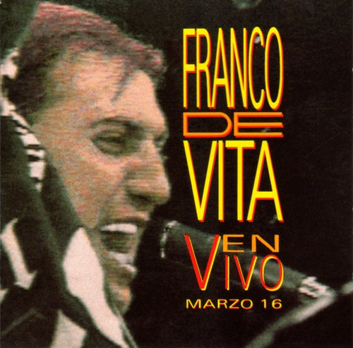 Franco De Vita - En Vivo Marzo 16 / Cd Imp De Usa Excel Es 