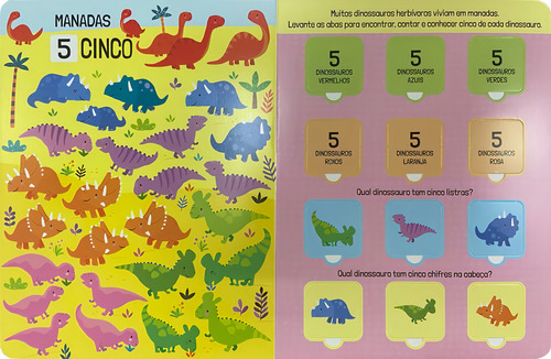 Livro - Abas De Montão - 100 Dinos Para Contar: 3 - Capa Dura: Não Se Aplica, De Kit Elliot. Não Se Aplica, Vol. 1. Editorial Vr Editora, Tapa Dura, Edición 1 En Português, 2024