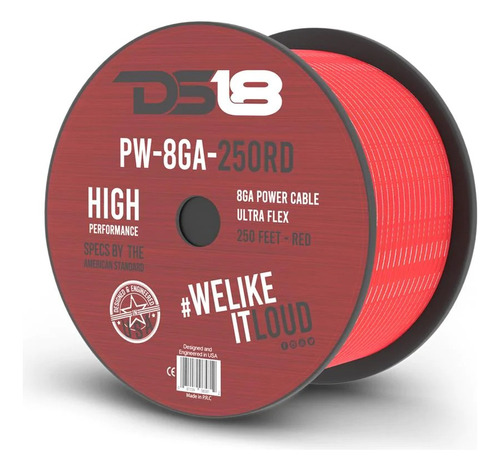 Rollo De Cable Instalacion Car Audio Ds18 8 Gauge 76 Metros