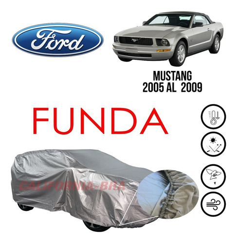 Cover Impermeable Broche Eua Ford Mustang 2005 2006 2007-09