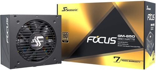Fuente de alimentación para PC Seasonic FOCUS Plus SSR-850FM 850W negra