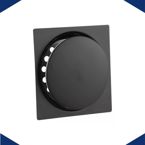 Kits 4 Ralo Click Inteligente 10x10 (9,5x9,5) Quadrado Preto