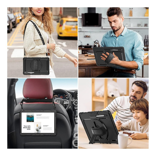 Funda Case Antigolpes Para Samsung Tab S9 Fe Plus Sm-x610