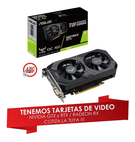 Tarjeta De Video Tuf Gaming 1650 Asus 4 Gb Geforce Gtx Oc