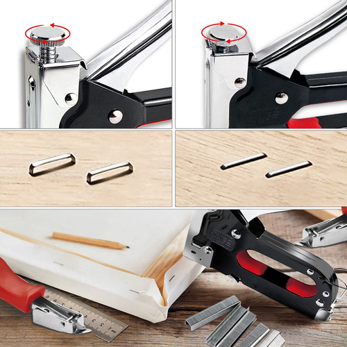 Engrapadora Para Madera Manual Con 4000 Grapas Para Tapizar