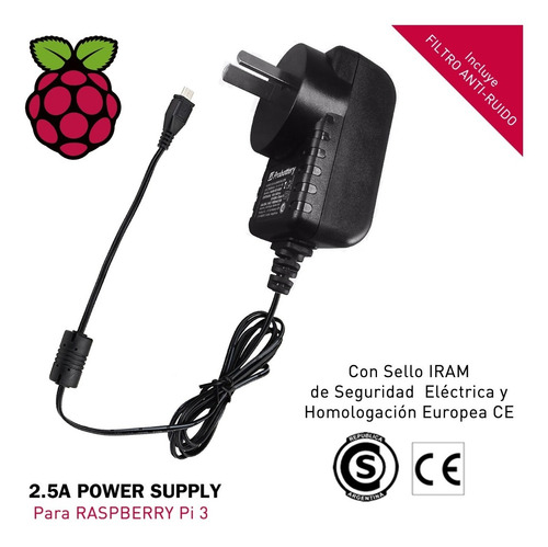 Imagen 5 de 7 de Kit Raspberry Pi 3 + Dis + Fuente 2.5a Gabinete Blanco Orig