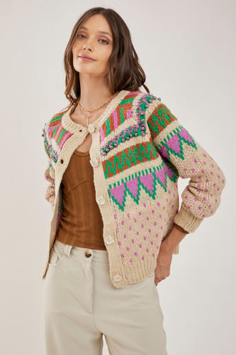 Cardigan Con Perlas Rimmel