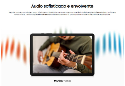 Tablet Samsung Tab A9+ 64gb 4gb Ram - 5G - Enterprise Edition Tela 11.0" X216 Grafit - Excelente (Recondicionado)