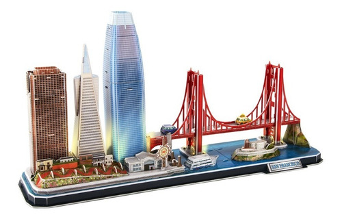 Puzzle 3d Con Luces Arquitectura Ciudad De San Francisco
