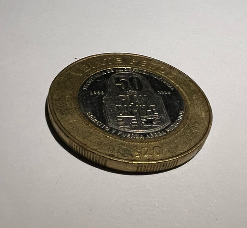 Moneda 20 Plan Dn-lll-e Del Año 2016 (Usado)