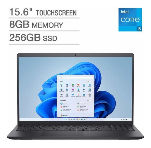 Notebook Dell 3511 I5 11va 8gb Ssd256 15,6 Full Hd Touch