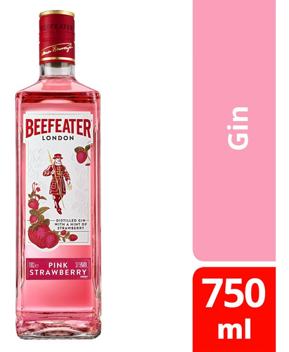 Imagem 1 de 7 de Gin London Dry Pink Morango 750ml Beefeater
