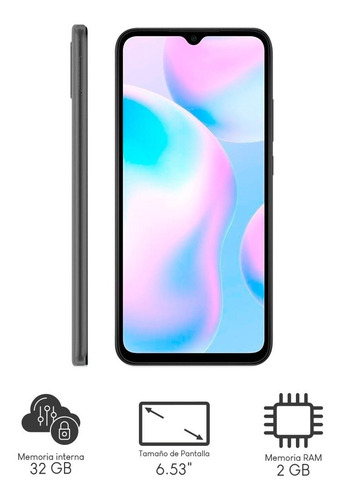 Imagen 3 de 6 de Xiaomi Redmi 9a Dual Sim 64 Gb Gris 4gb Ram + Audifonos
