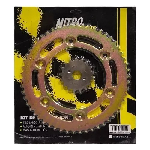 Kit Corona Y Piñon Honda Nxr 125 Xr 125 Bros 54t 17t Rpm925