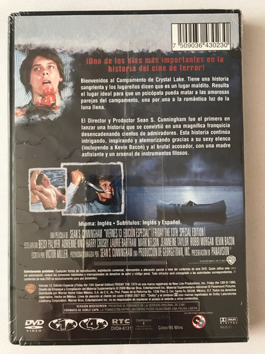 Viernes 13 Friday The 13th Special Edition Dvd 100% Original (Usado)