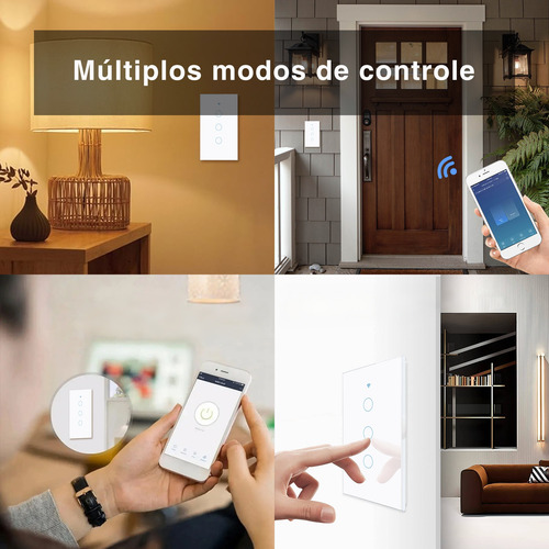 3 Botões Teclas Touch Digital Wifi Interruptor Inteligente
