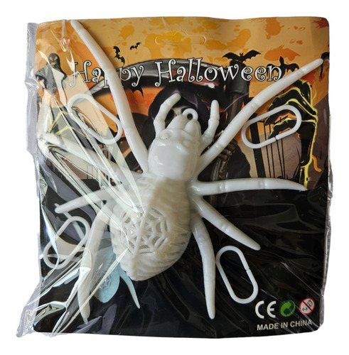 Adorno Halloween Araña Con Luz Brillante Colgante Con Cadena