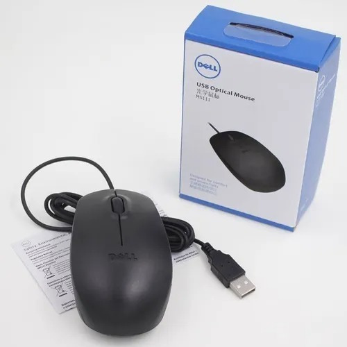 Mouse Usb Óptico Dell Ms111  Alámbrico   Nuevos Para Pc 