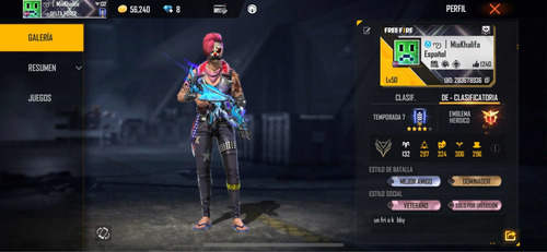 Imagen 2 de 5 de Cuenta De Free Fire Con Ak Dragon Al 7