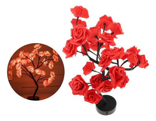 Lámpara De Hermosa Luz De Árbol Led Diy Hogar Fiestas Rojo