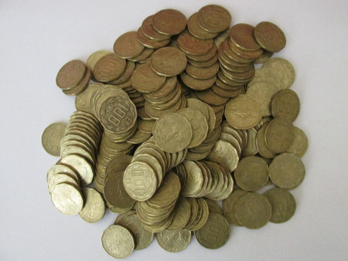 Lote 200 Monedas Chile 100 Escudos Bronce Años 1974- 1975 (Usado)