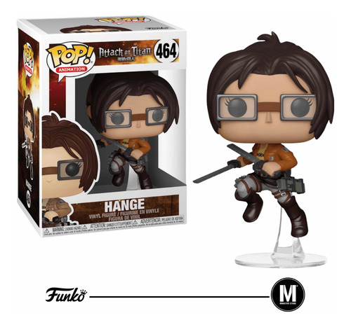 Funko Pop Hange #464 Attack On Titan Anime Figura Original Color Hange #464 / Comandante / Cuerpo De Exploración