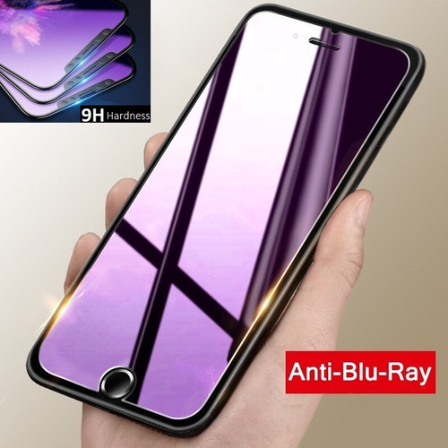 Vidrio Templado iPhone 7/8 Plus 3d  Blue Ray Protectio Negro