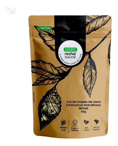 Kit 4 Pct Chá Chapéu De Couro Echinodorus Grandiflorus 50g