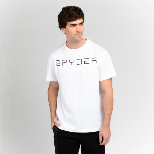 Polera Entrenamiento Hombre Spyder Lifestyle Power Blanca