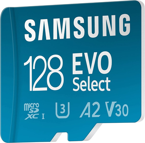 Samsung Micro Sd 128gb Evo Select Plus + 4k 130 Mb/s U3 A2 