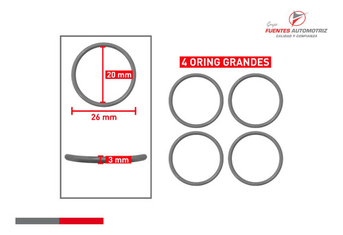 Kit Para Inyector Jecs Tsuru 4l 1.6 1995 1996 1997 (4 Jgos)