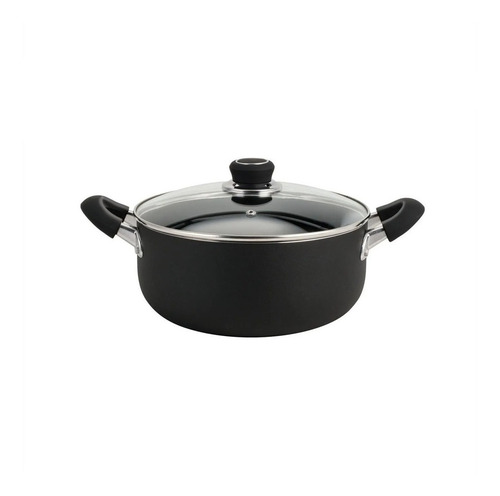 Cacerola Hudson Antiadherente 26 Cm Aluminio Color Negro