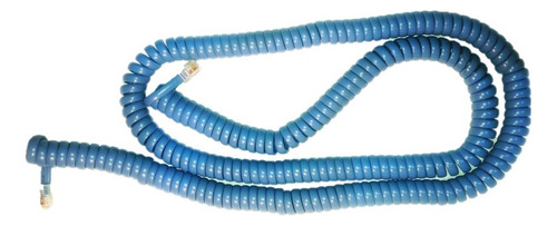 Cable Telefonico Resortado Color Azul 25 Ft Para Telefono