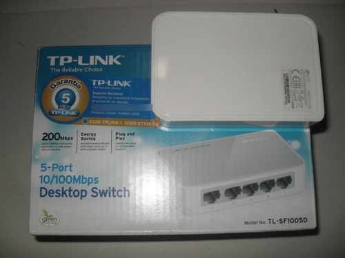Imagen 1 de 4 de Switch Desktop Tp Link De 5 Puertos