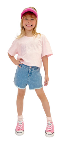 Conjunto Infantil Jeans 73478 Drop Barbie Core Infanti