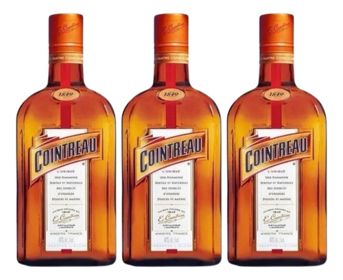 Licor Cointreau Naranja Frances X 1lt X 3 Unidades