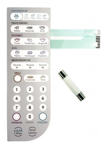 Membrana Para Microondas Electrolux Meg41 Com Fusivel 20a