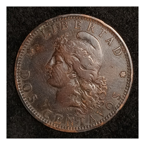 Argentina 2 Centavos 1888 Muy Bueno Cj 29 Fecha Normal