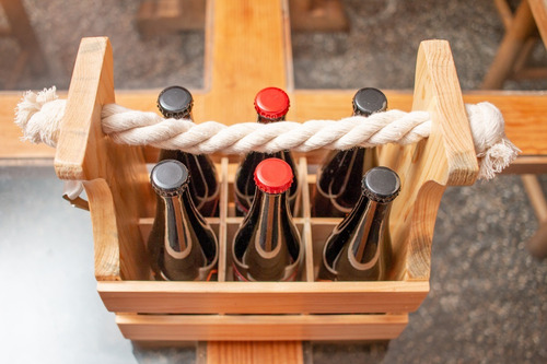 Hook Game+ Portacervezas, Juego De Mesa De Madera Nat
